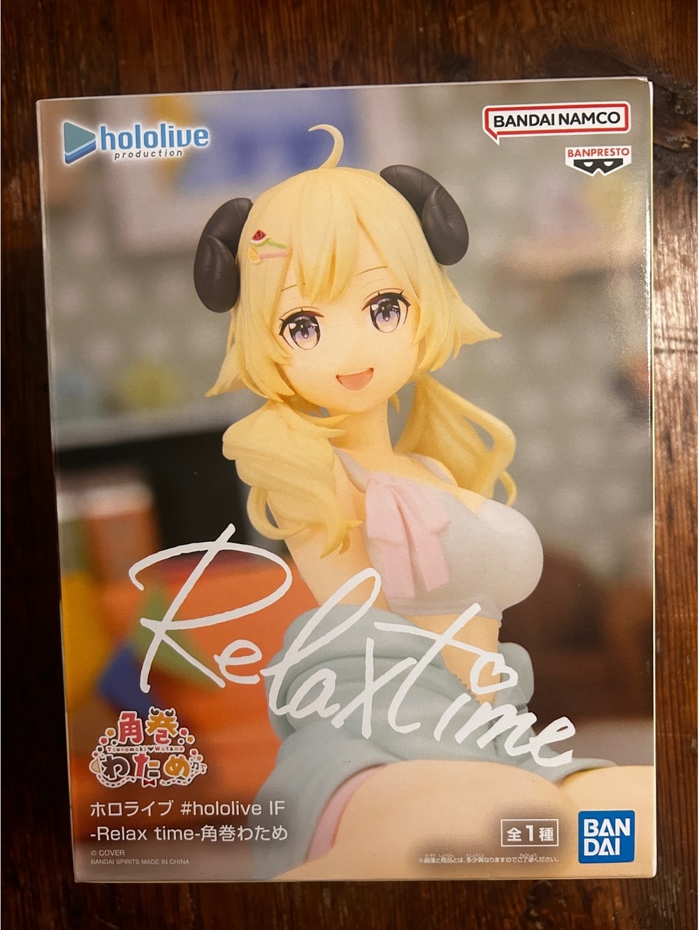 Banpresto Hololive IF Relax Time Figure - Tsunomaki Watame